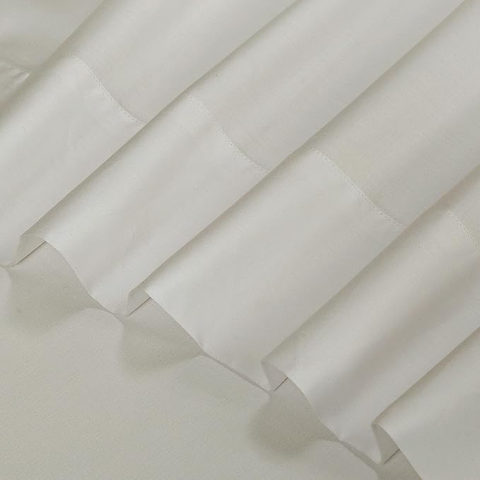 ROYALE LINENS 300 Thread Count 100% Long Staple Combed Cotton Sheet Set - 4 Piece King Bed Sheets - 1 Fitted, 1 Flat & 2 Pillow Cases - Soft Cool & Crisp Sheet Set (King, Dove)