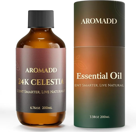 AROMADD AROMADD 24K Celestia Diffuser Oil Inspired by Luxury Hotel Scent 6.76 Fl Oz (200ml), Aroma Diffuser & Hotel Fragrance Diffuser Oil, Essential Oil Diffuser for Aromatherapy, Long-Lasting