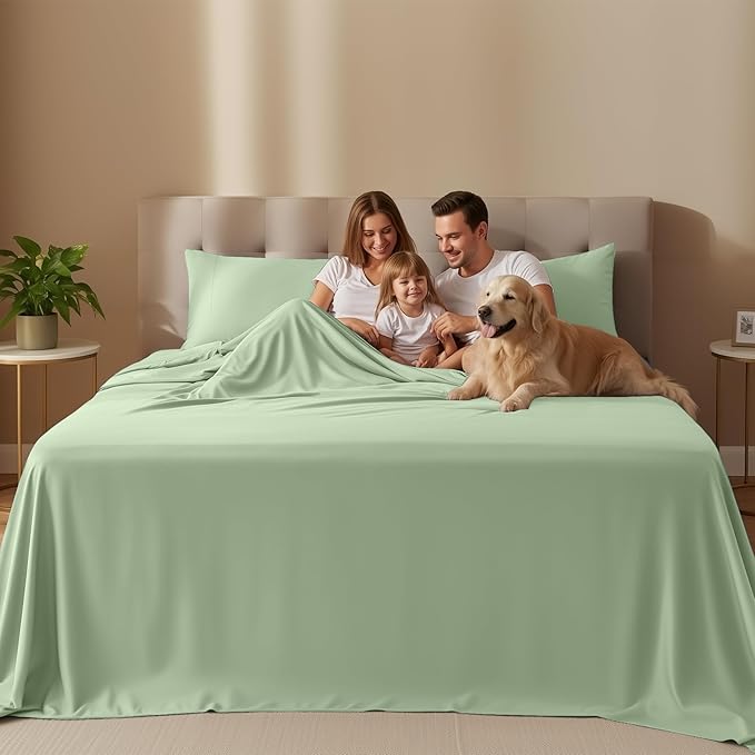 Utopia Bedding Twin Sheet Set – 3 Piece Bed Sheets for Twin Size Bed, Soft and Breathable Microfiber, Includes 1 Fitted Sheet, 1 Flat Sheet and 1 Pillowcase – Oeko Tex (Sage)