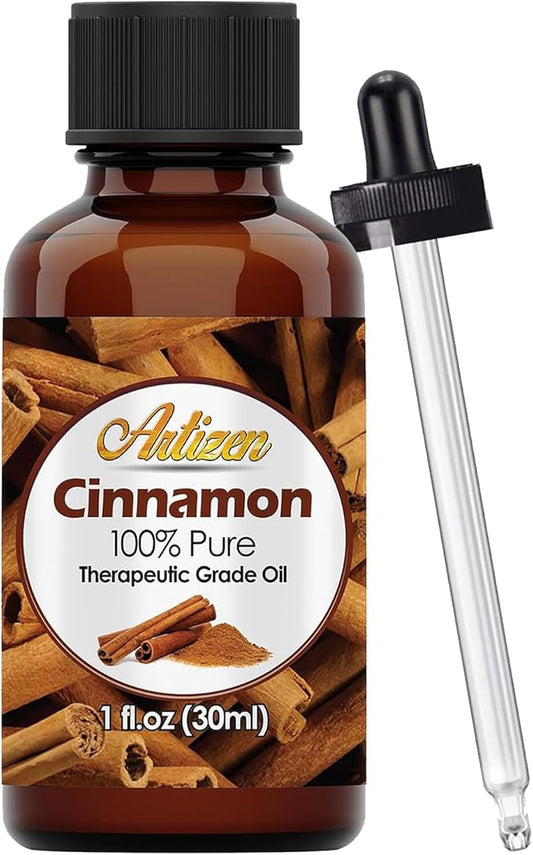 Artizen Cinnamon Essential Oil - 30ml (1 Fluid Ounce) - Aromatherapy & Candle Fragrance Oil