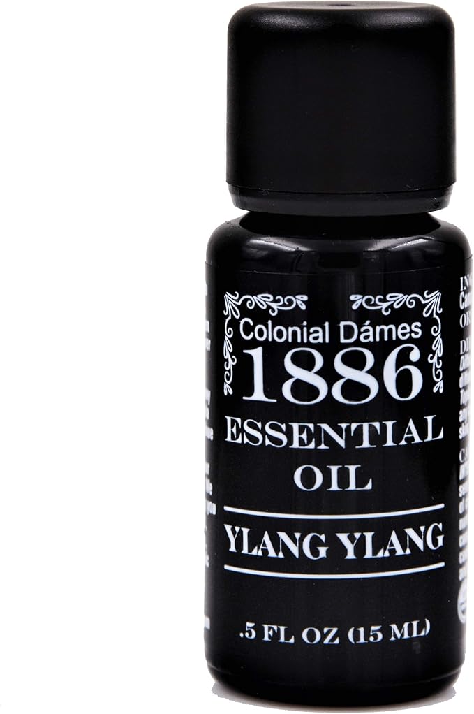 Colonial Dames Ylang-Ylang Essential Oil (0.5 oz) – 100% Pure Therapeutic Grade Ylang Ylang Oil – Vegan Essential Oils for Healthier Life