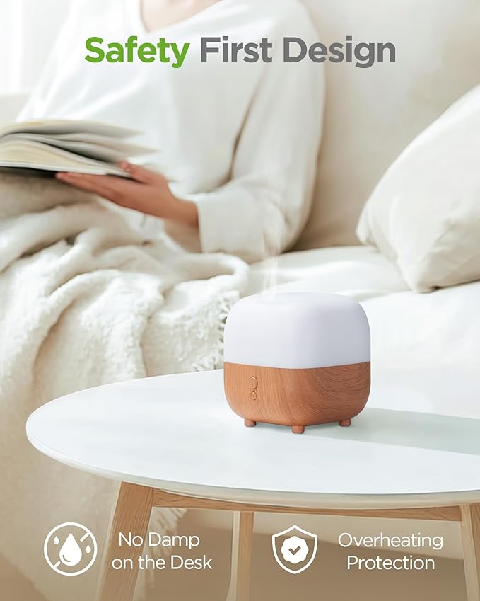 InnoGear 150ml Essential Oil Diffuser, 5-in-1 Diffusers for Home Scent Mother's Gift 8 LED Color Aromatherapy Diffuser Air Desk Mini Humidifier Small Vaporizer Aroma Diffuser, Medium