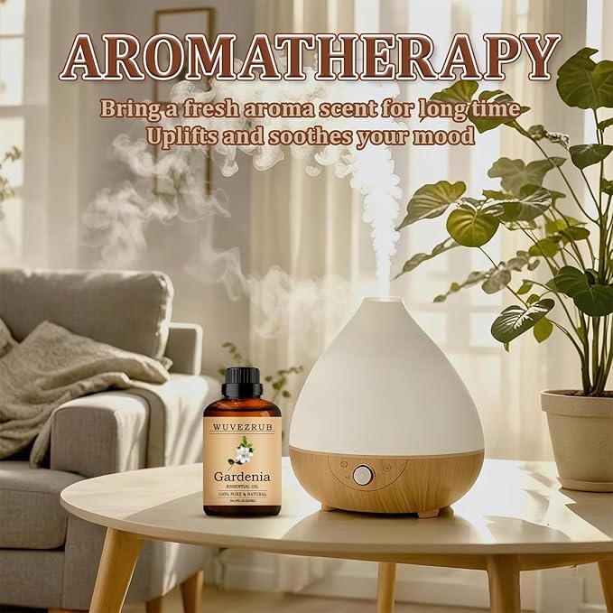 Gardenia Essential Oil 240ML - 100% Pure and Natural Oils for Aromatherapy Diffuser - 8 Fl Oz/Gardenia