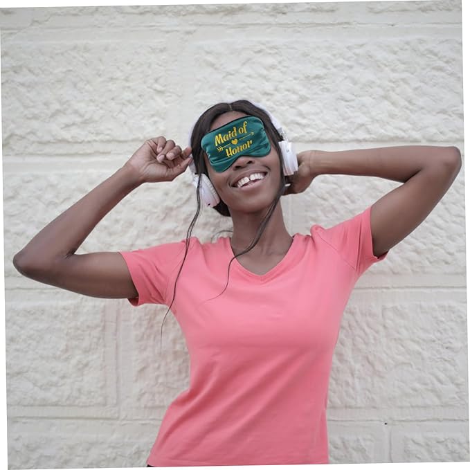 Sleep Mask Adjustable Eye Mask for Comfortable Light Blocking Dual-Sided Eye Shades for Travel and Relaxation for Light Sleepers and Migraine Relief