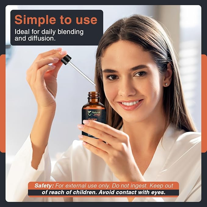 Argan Carrier Oil for Face, Hair, Nails and Dry Skin | Natural Aroma Oil for Home Fragrance, DIY Beauty Blends & DIY Candle Making, Long Lasting Scent for Office, Bedroom Scent 4 Fl Oz (120 mL)