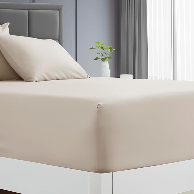 Clara Clark King Sheets - Hotel Luxury 6 Piece Bed Sheets for King Size Bed - Soft Bedding Sheets & Pillowcases, Fits Mattress up to 16 inch deep. King, Linen