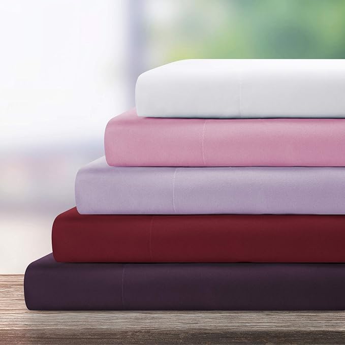 BYSURE 6 Pieces Bed Sheets Set(Full, Mocha) - Super Soft 1800 Thread Count 100% Microfiber Sheets with Deep Pockets, Wrinkle & Fade Resistant