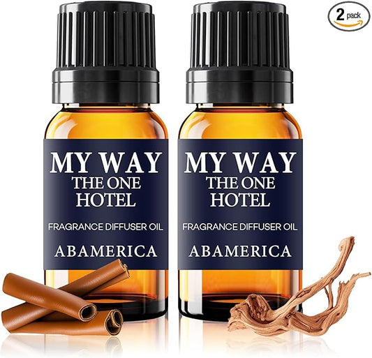ABAMERICA Hotel Diffuser Oils, Essential Oils Inspired by, Hotel Scents Diffuser Oils for Home, Fragrance Oil for Diffusers (2 Pack)