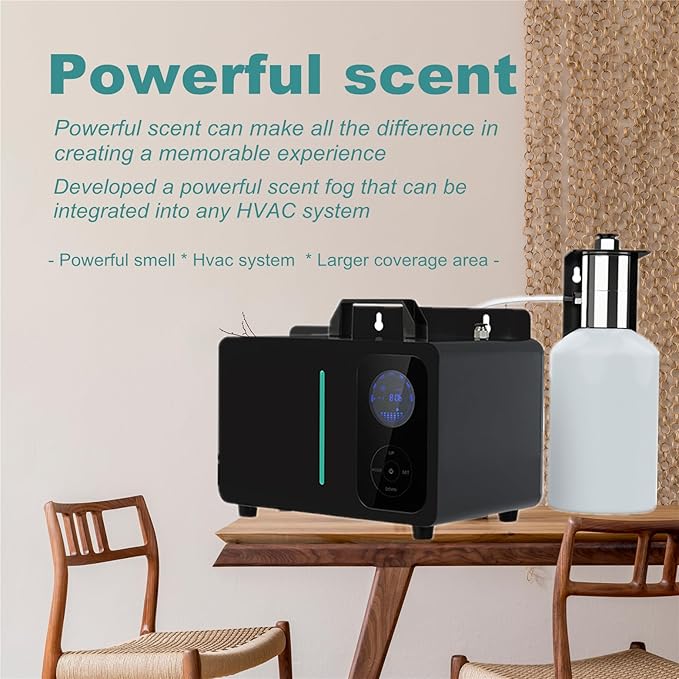 Smart Wifi Scent Air Machine 1200ML, Hotel Scent Diffuser Cover Up to 25.000 Sq. Ft., Waterless Cold Air Diffuser for Home, Aromatherapy Fragrance Machine for Essential Oils Large Room