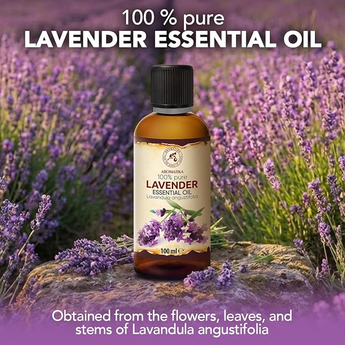 Lavender Essential Oils 6.8 Fl Oz for Diffusers - Aromatherapy - Pure Lavender Oil - Fragrance Oil for Sleep - Skin Care - Body - Hair