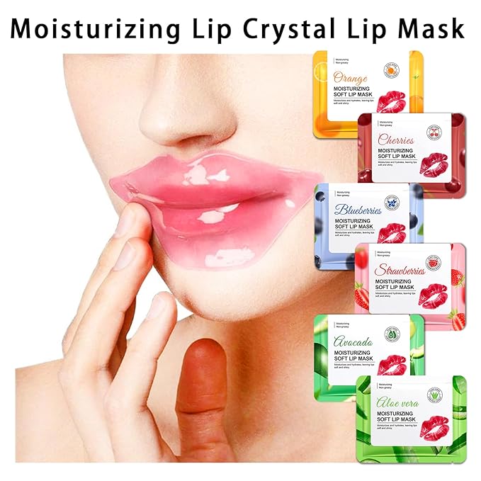 30PCS Lip Masks,Moisturizing Sleeping Lip Mask Sheet,Overnight Lip Masks Bulk,Effectively Nourishing Lip Patches for Spa Daily,Hydrating Lip Care Set for Women and Men