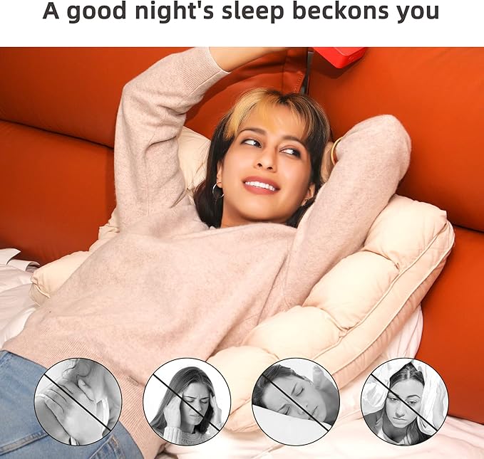 YOUR MOON Soft Pillows Queen Size for Sleeping, Support Bed Pillows, Fluffy Down Alternative Pillow, Luxury Hotel Gel Pillows for Side Sleeping (White)