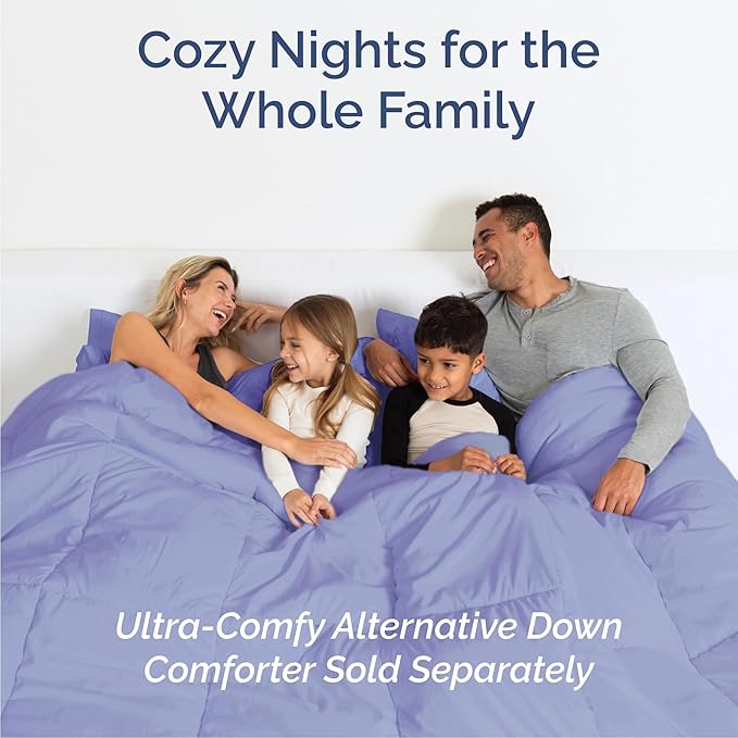 Queen 6 Piece Sheet Set - Comfy, Breathable & Cooling - Hotel Luxury Bedding for Women, Men, Kids, Teens & Children - 1 Flat & 1 Fitted Sheet & 4 Pillowcases w/ Deep Pockets - Wrinkle Free - Lavender