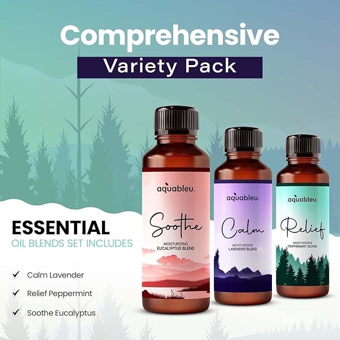 Essential Massage Oil Gift Set for Women – Relaxing Aromatherapy Spa Kit, Natural Body Oils for Stress Relief & Skin Nourishment – Perfect Mother’s Day Gift for Mom, Wife, Her