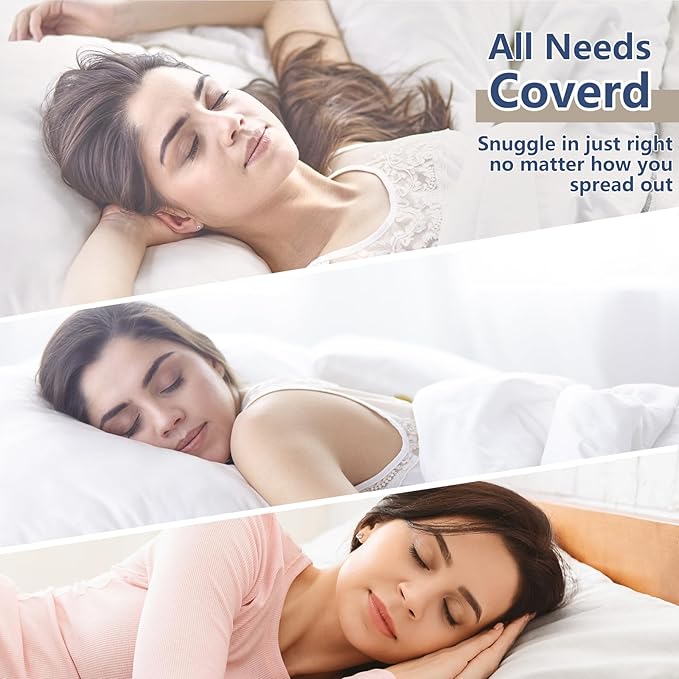 CozyLux Pillows Standard Size Set of 4, Soft Supportive 3D Down Alternative Bed Pillow for Sleeping 4 Pack White, Luxury Hotel Quality Gusseted Bedding Pillow for Back, Stomach or Side Sleepers 18x26