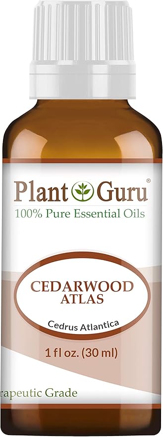 Cedarwood (Atlas) Essential Oil 1 oz / 30 ml 100% Pure Undiluted Therapeutic Grade for Skin, Body and Hair Growth. Great for Aromatherapy Diffuser and DIY Soap Making