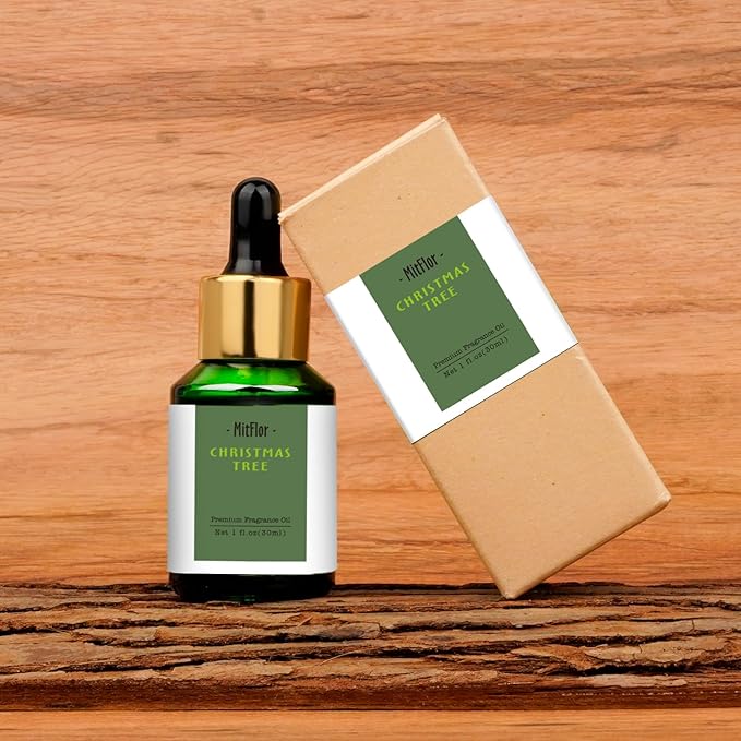 MitFlor Christmas Tree Fragrance Oil, 30ml Winter Holiday Diffuser Oil Scents, Large Size Premium Fragrance Oil for Soap Candle Making, Essential Oil for Diffusers for Home