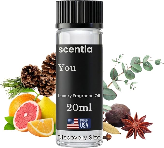 Scentia You Fresh Fragrance Oil for Diffusers – Clean Citrus & Eucalyptus Home Scent with Pine, Jasmine & Sandalwood – Aromatic Diffuser Oil for Ultrasonic, Cold Air & Diffusers – 20 ml (0.67 fl oz)