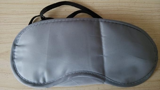 Healtheveryday®Soft Sleep Mask Eye Mask Blindfold Block Out Light for Travel, Shift Work & Meditation (Gray)