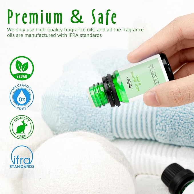 Spring Fragrance Oil Set- MitFlor Premium Essential Oils for Diffusers for Home, 10mlx6, Spring Refreshing Scents, Fragrance Oils for Candle Soap, Perfume and More, Ideal Fragrance Gift