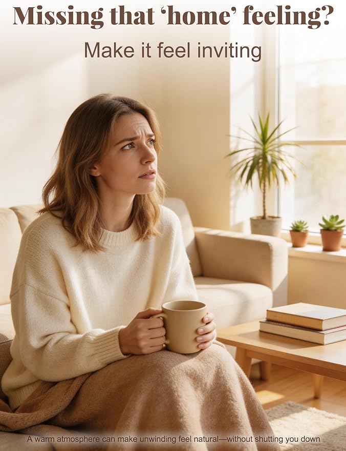 Cozy Home — A 100% Pure Essential Oil Blend Warm-Woods Blend that Makes Your Space Feel Instantly Inviting, Relaxed, and Lived-in—Never Sleepy