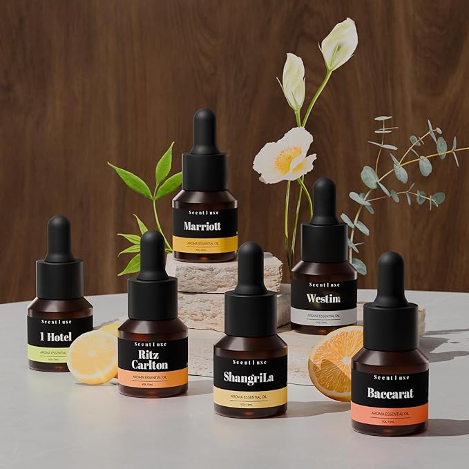 Hotel Essential Oils for Diffuser - Inspired by Westim Hotel Home Luxury Scents, Premium Fragrance Oil for Ultrasonic and Waterless Diffusers and Crafting - 15 mL