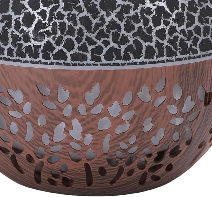 banapoy Essential Oil Diffuser, Ultrasonic Aromatherapy Air Diffuser Humidifier with 7 Color LED Lights and Auto Shut Off, Quiet for Home Office Bedroom Yoga (Dark Wood Grain)