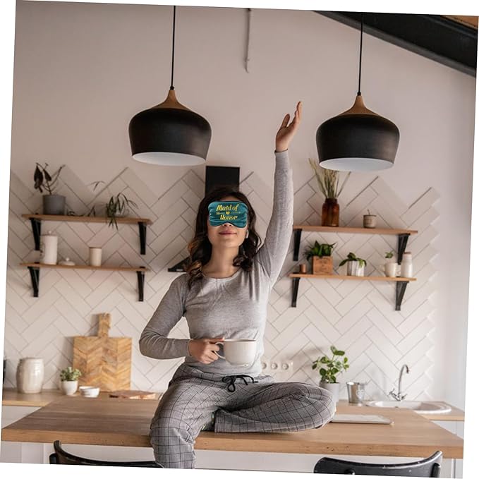 Sleep Mask Adjustable Eye Mask for Comfortable Light Blocking Dual-Sided Eye Shades for Travel and Relaxation for Light Sleepers and Migraine Relief
