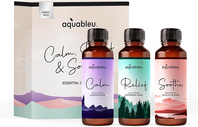 Essential Massage Oil Gift Set for Women – Relaxing Aromatherapy Spa Kit, Natural Body Oils for Stress Relief & Skin Nourishment – Perfect Mother’s Day Gift for Mom, Wife, Her
