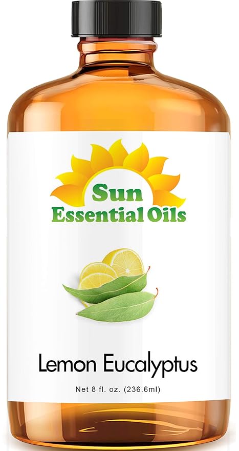 Sun Essential Oils 8 oz Lemon Eucalyptus Essential Oil – Aromatherapy Oil