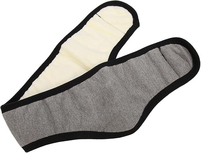 Sleep Mask for Side Sleeper Women Men, Eye Mask for Sleeping Light Blocking, Sleeping Ear Wrap Ear Adjustable Breathable Warm for Flight Nap (Gray)