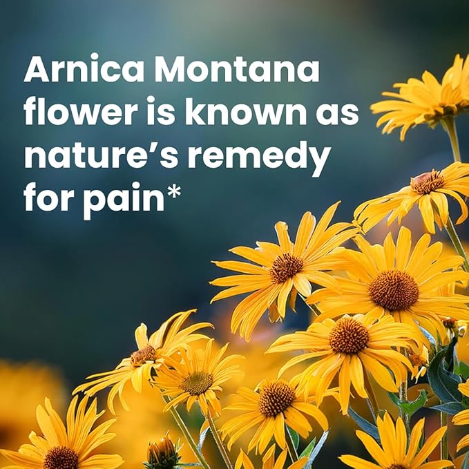 Sanar Naturals Arnica Roll On, 3 oz | Fast Acting Muscle Rub Relief & Joint Support | Soothing Topical Arnica Clear Gel for Post Workout and Daily Use | Non-Greasy, Travel Size