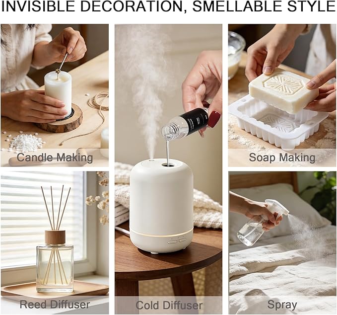Hotel Diffuser Oil Set Inspired by 5-Star Hotel Scent, Most Popular Fragrance Oil 120ml, Natural Aromatherapy Oils for Cars & Home Products, Room Sprays (5 scents Set)