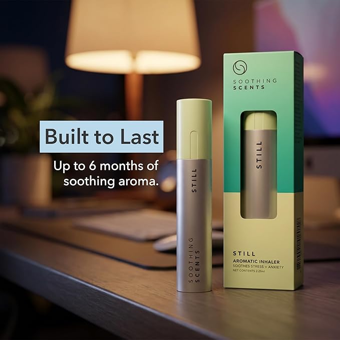 Still Aromatic Inhaler for Stress Support – Non-Drowsy Personal Essential Oil Nasal Stick, Natural Vapor Inhalation for Relaxation & Calm Clarity, 2.25 Milliliters
