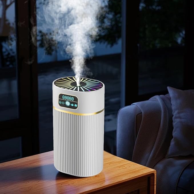 Smart Humidifiers for Bedroom with Hygrometer Thermometer,WiFi Voice&Remote Control,Top Fill Cool Mist Humidifiers for Baby and Plants,Essential Oils Diffuser