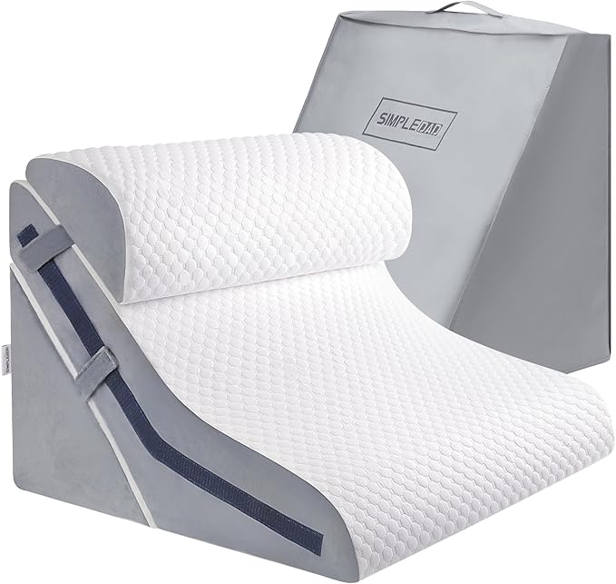 Wedge Pillow for Sleeping, Orthopedic Bed Wedge Pillow Set, 15-in-1 Adjustable Memory Foam Wedge Pillow Post Surgery, 9 &16 & 20 inch Height 3-in-1 Incline Pillows Wedges for Acid Reflux/Snoring