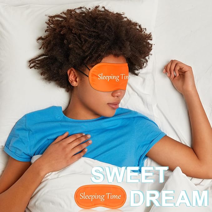 Eurzom 20 Pieces Funny Sleeping Eye Mask Bulk with Adjustable Strap Sleep Blackout Eye Mask for Night Blindfold Cover for Spa Women Men Adult Pajama Party Favors(Bright Colors)