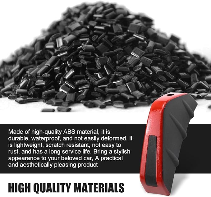 4 PCS Car Lower Bumper Lip Diffuser, 4.9" x 2.5" Spoiler Fin Protector, Vehicle Rear Splitter Lip Wing, Universal for Most Cars (Red & Black)