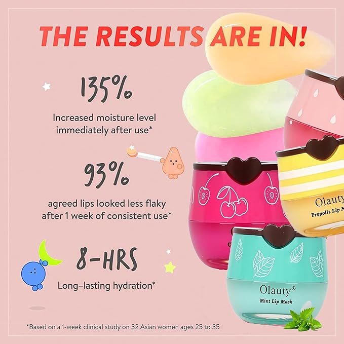 6 PCS Bee Lip Balm Honey Pot,Mothers Day Gifts,Teacher Appreciation Gifts,Birthday Gifts for Women Girls,Honey Lip Balm Lip Mask,Propolis Moisturizing Lip Sleeping Mask