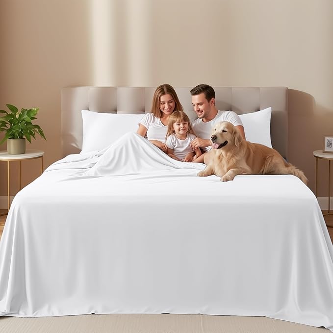 Utopia Bedding Twin XL Sheet Set – 3 Piece Bed Sheets for Twin XL Size Bed, Soft and Breathable Microfiber, Includes 1 Fitted Sheet, 1 Flat Sheet and 1 Pillowcase – Oeko Tex (White)