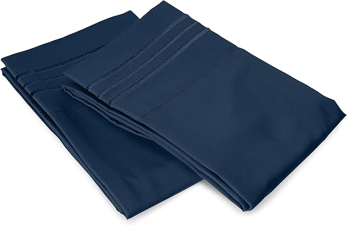 Elegant Comfort Premium Hotel Quality 2-Piece Pillowcase Set, Luxury & Softest 1500 Thread Count Egyptian Quality Bedding Pillowcases, Wrinkle and Fade Resistant
