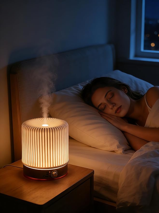 Ceramic Essential Oil Diffusers,Small Cute for Office, Home for Aromatherapy,Bedroom White Air Fragrance,Room Scent, Humidifier,Light Decor para Casa De Essentials Aesthetic Electric Oils Aroma