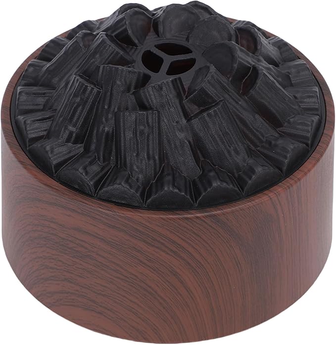 Rengue Essential Oil Diffuser, ABS Mini Humidifier with Mystical/Fantasy Effect, Dual Mist Modes 300ml for Home Office Bedroom (Dark Wood Grain)