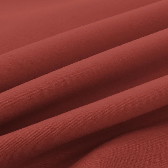 Elegant Comfort Luxury Ultra-Soft 2-Piece Pillowcase Set - 1500 Premium Hotel Quality Microfiber Double Brushed - Wrinkle Resistant, Standard/Queen, Rust