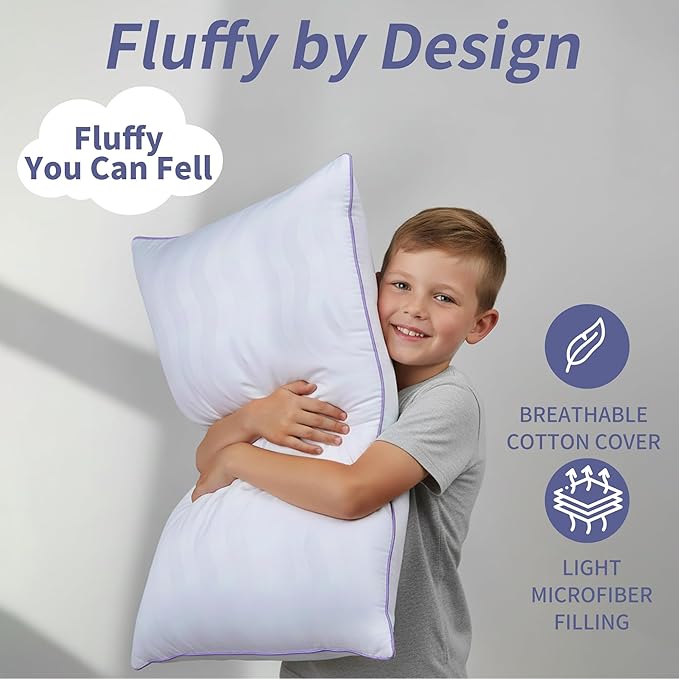 Dreamara King Pillow 1 Pack - Hotel Collection Bed Pillow with Down Alternative Fill, Soft & Supportive for Side, Stomach & Back Sleepers, Fully Machine Washable & Adjustable Loft Design