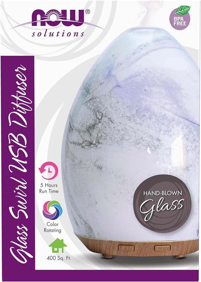 Ultrasonic Glass Swirl USB Oil Diffuser