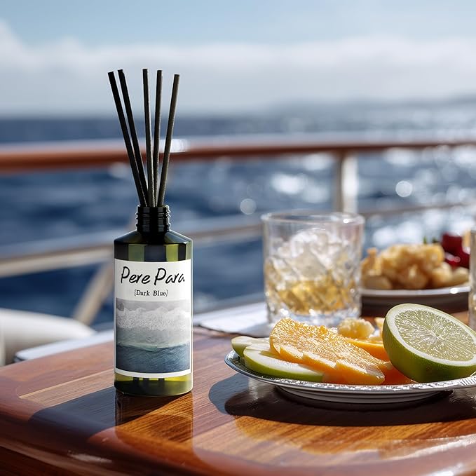 Summer Night Scent Premium Reed Diffuser Set - 2 Pack, 400ml /14.1 fl.oz Scented Oil with 6 Sticks | Long-Lasting Fragrance for Home & Office | Luxury Gift