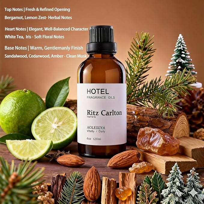 Hotel Scent Essential Oil Hotel Collection Waterless Diffuser Oil - Premium Fragrance Oil for Ultrasonic and Waterless Diffusers and Crafting - 4 Fl Oz