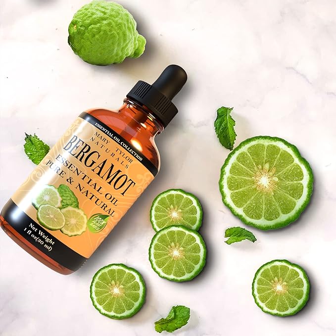 Bergamot Essential Oil (1 oz), Premium Therapeutic Grade, 100% Pure and Natural, Perfect for Aromatherapy, Diffuser, DIY by Mary Tylor Naturals