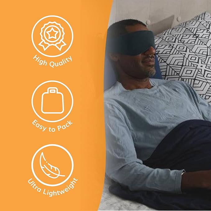 Happyluxe Escape Sleep Mask - Buttery Soft Airplane Eye Mask for Sleeping or Napping in Bed. Machine Washable. - Sage Green, Made in USA